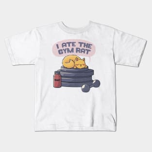 I ate the gym rat cream by Tobe Fonseca Kids T-Shirt